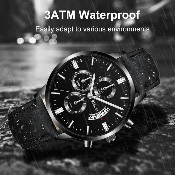 Men's Watches Fashion Business Luxury Wristwatch Analog Quartz - Picture 2 of 4